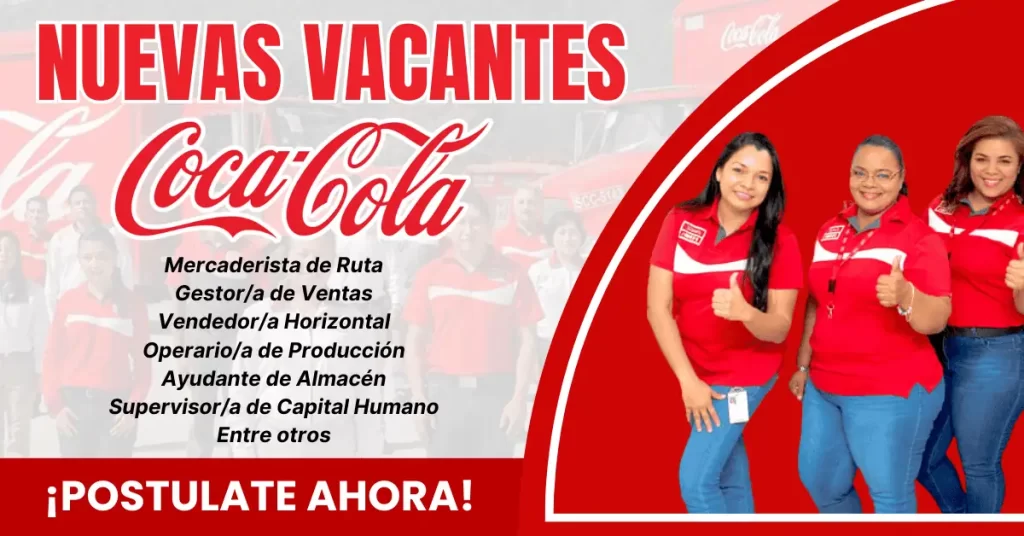 NUEVA CONVOCATORIA – COCA COLA