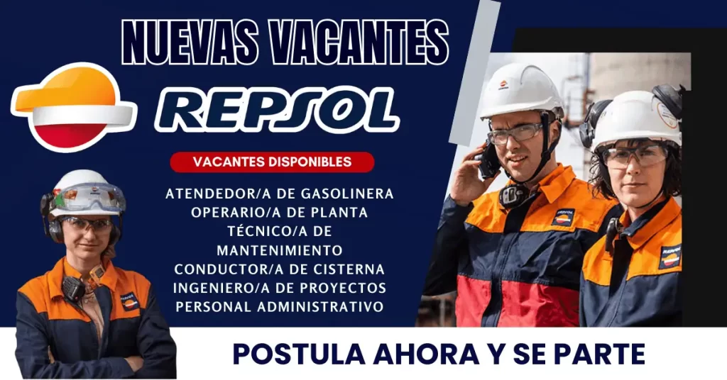 ¡ÚNETE A REPSOL-LÍDER EN ENERGÍA Y SOSTENIBLE! 🌍💡